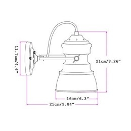 Vintage Industriell Belysning Retro Luksuriøs Innendørs Soverom Balkong Bar Midtgang Lamper