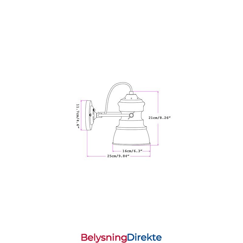 Vintage Industriell Belysning Retro Luksuriøs Innendørs Soverom Balkong Bar Midtgang Lamper