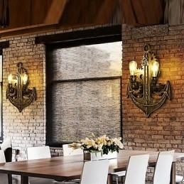 Vintage Industrielle Vegglamper I Treform, Kreative, Dreibare Lys, Restaurant, Kafé, Bar, Dekorasjonsbelysning