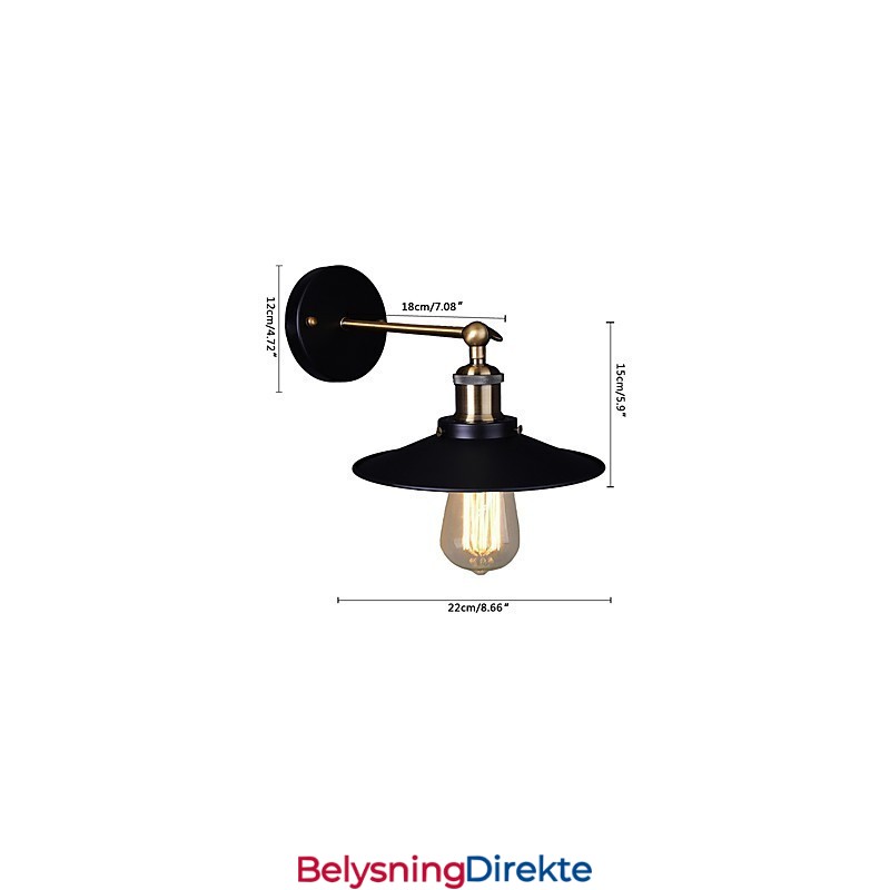 Loft Vegglampe Vintage Lys Vegglampe Lamparas Industriell Belysning Lampe Lamper Til Stue Soverom Boligbelysning