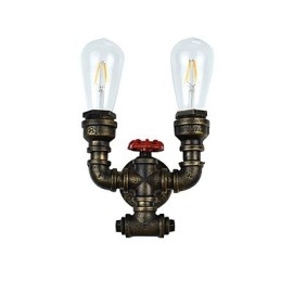 Rustikk Hytte Tradisjonell Klassisk Antikk Messing Vegglampe Vegglampe