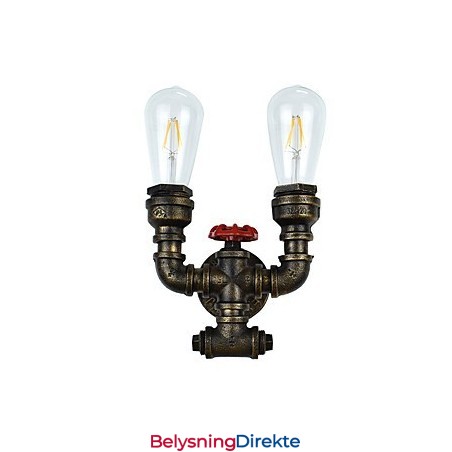 Rustikk Hytte Tradisjonell Klassisk Antikk Messing Vegglampe Vegglampe