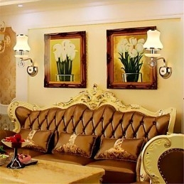 Moderne Og Moderne Galvanisert Funksjon For Krystall Mini-Stil Øyebeskyttelse Omgivelseslys Vegglamper