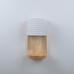 Enkel Vegglampe, Nattbordslampe Med Glassskjerm Og Heltre Til Soverom, Kommode, Stue, Babyrom, Studentrom, Salongbord, Bokhylle