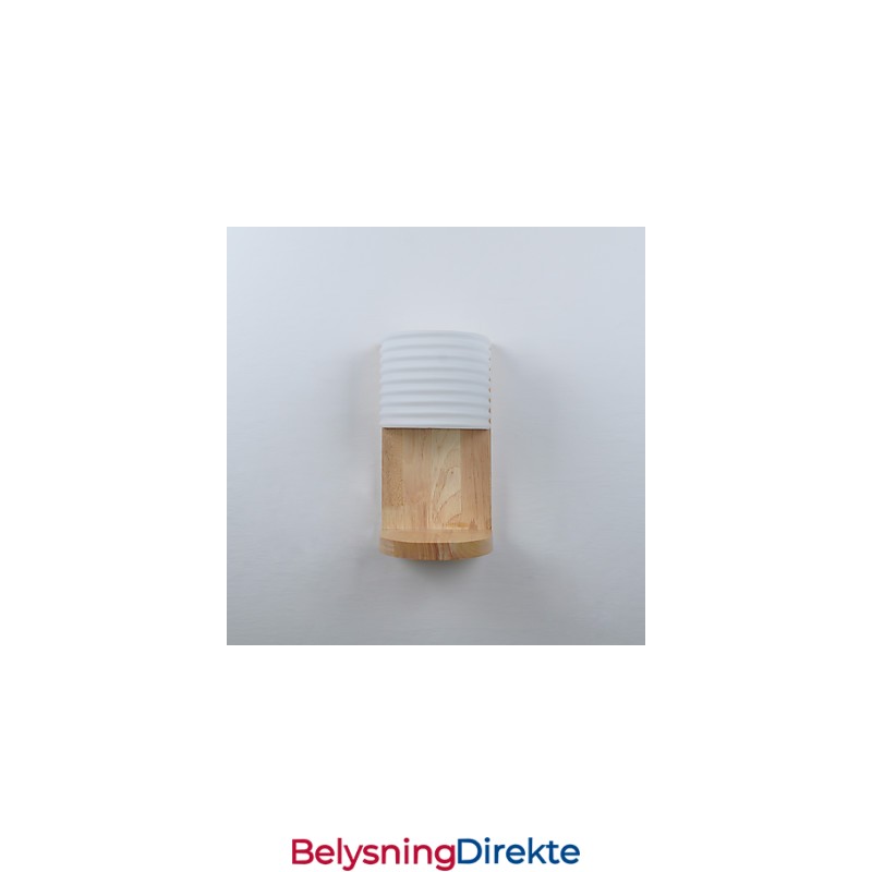 Enkel Vegglampe, Nattbordslampe Med Glassskjerm Og Heltre Til Soverom, Kommode, Stue, Babyrom, Studentrom, Salongbord, Bokhylle