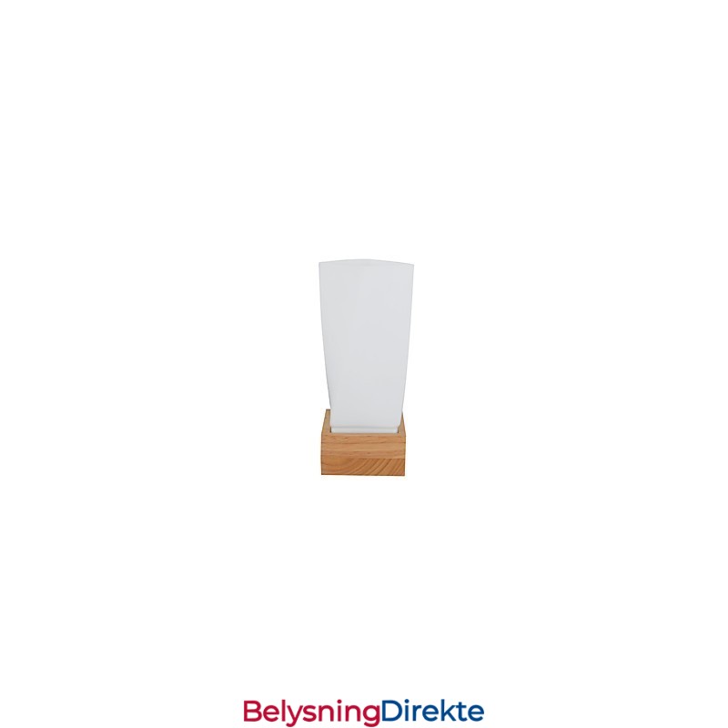 Enkel Vegglampe, Nattbordslampe Med Glassskjerm Og Heltre Til Soverom, Kommode, Stue, Babyrom, Studentrom, Salongbord, Bokhylle