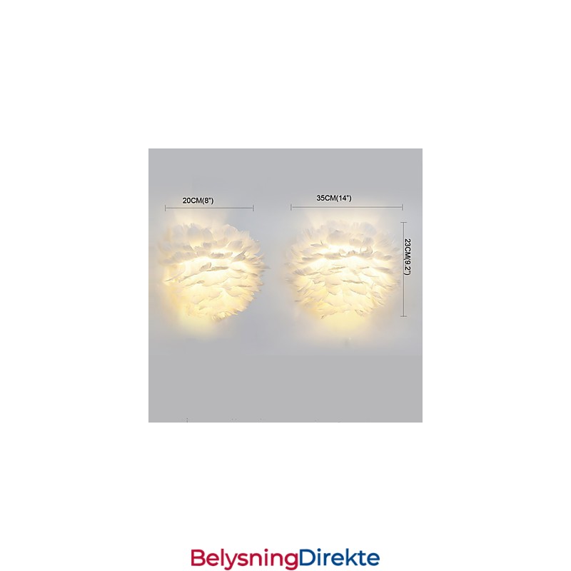 Fjærvegglamper Moderne Samtidsstil Soverom Hotell Vegglampe E14