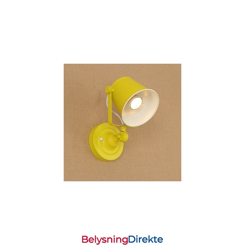 Malt Stålvegglampe Dum Svart Amerikansk Kaffedekorasjon Retro Vegglampe Lyssabellampe På Vegg