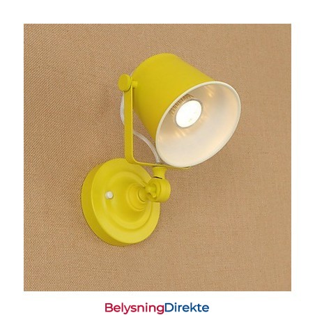 Malt Stålvegglampe Dum Svart Amerikansk Kaffedekorasjon Retro Vegglampe Lyssabellampe På Vegg