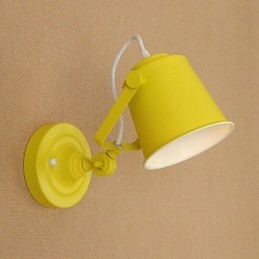 Malt Stålvegglampe Dum Svart Amerikansk Kaffedekorasjon Retro Vegglampe Lyssabellampe På Vegg
