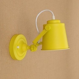 Malt Stålvegglampe Dum Svart Amerikansk Kaffedekorasjon Retro Vegglampe Lyssabellampe På Vegg