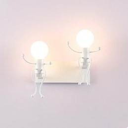 Amerikansk Landlig Jernvegglampe Kreativ Nattbordslampe Til Soverom Varm Midtgang Skurkvegglampe