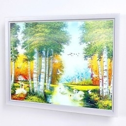 Integrert Moderne Samtidskunstnerisk Moderne Samtidsmalerifunksjon For Omgivende Lysvegglamper