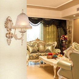 Moderne Samtidsmaleri For Omgivelseslys Vegglampe Med Vegglampe