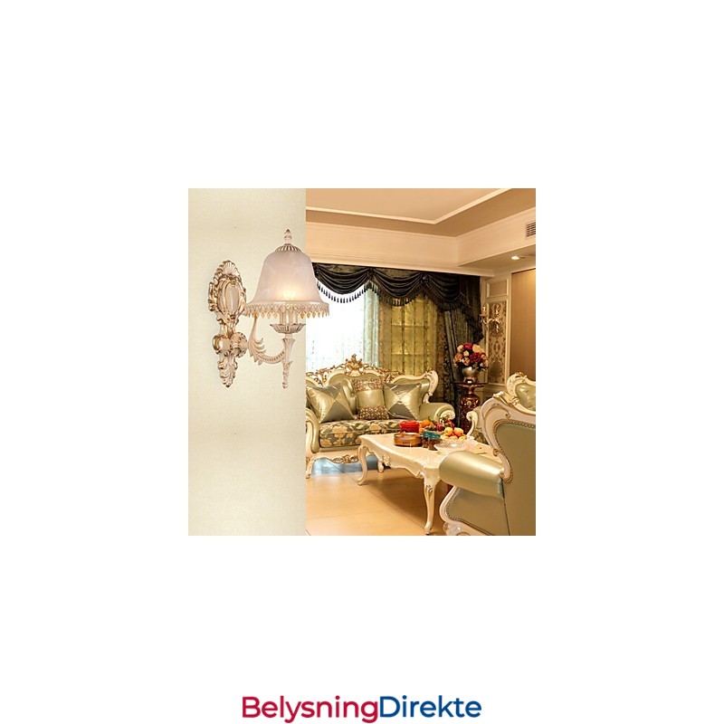 Moderne Samtidsmaleri For Omgivelseslys Vegglampe Med Vegglampe