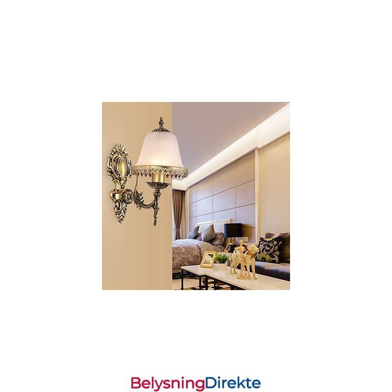 Moderne Samtidsmaleri For Omgivelseslys Vegglampe Med Vegglampe