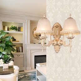 Moderne Samtidsmaleri For Omgivelseslys Vegglampe Med Vegglampe