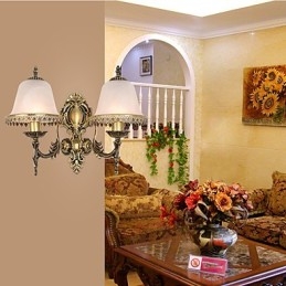 Moderne Samtidsmaleri For Omgivelseslys Vegglampe Med Vegglampe