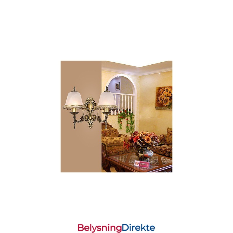 Moderne Samtidsmaleri For Omgivelseslys Vegglampe Med Vegglampe