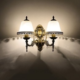 Moderne Samtidsmaleri For Omgivelseslys Vegglampe Med Vegglampe