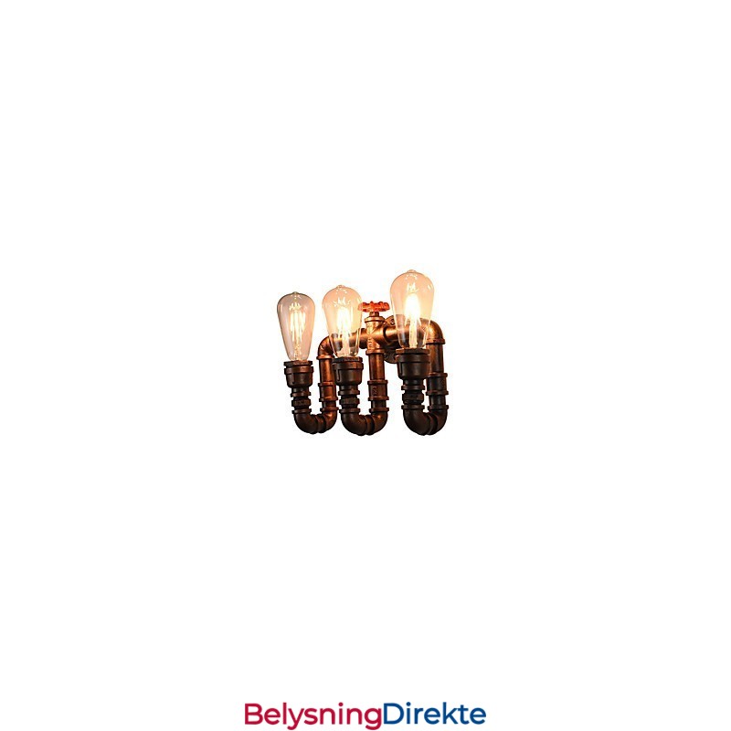 Rustikk Hytte Tradisjonell Klassisk Antikk Messing Vegglampe Vegglampe