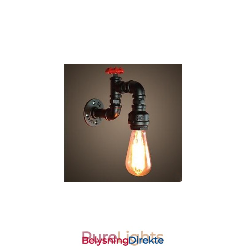 Rustikk Hyttemaling For Omgivelseslys Vegglampe Med Vegglampe