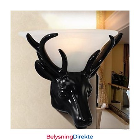 Moderne Og Innleid Hjortehode-Vegglampe Mote Kreativ Stue-Soverom Vegglampe