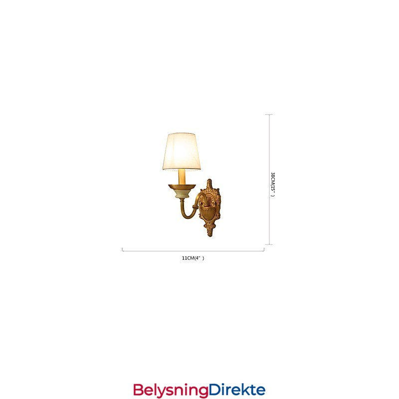 Enkel, Landlig, Tradisjonell, Klassisk Messingfunksjon For Mini-Stil, Opplyst Vegglampe