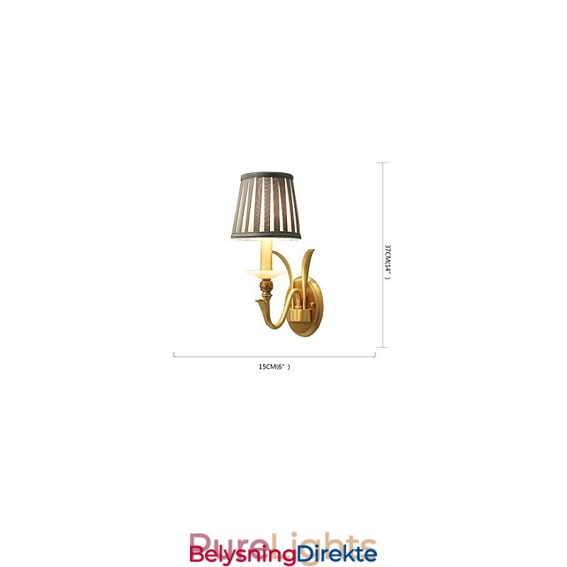 Enkel, Landlig, Tradisjonell, Klassisk Messingfunksjon For Mini-Stil, Opplyst Vegglampe