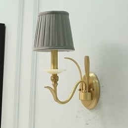 Enkel, Landlig, Tradisjonell, Klassisk Messingfunksjon For Mini-Stil, Opplyst Vegglampe