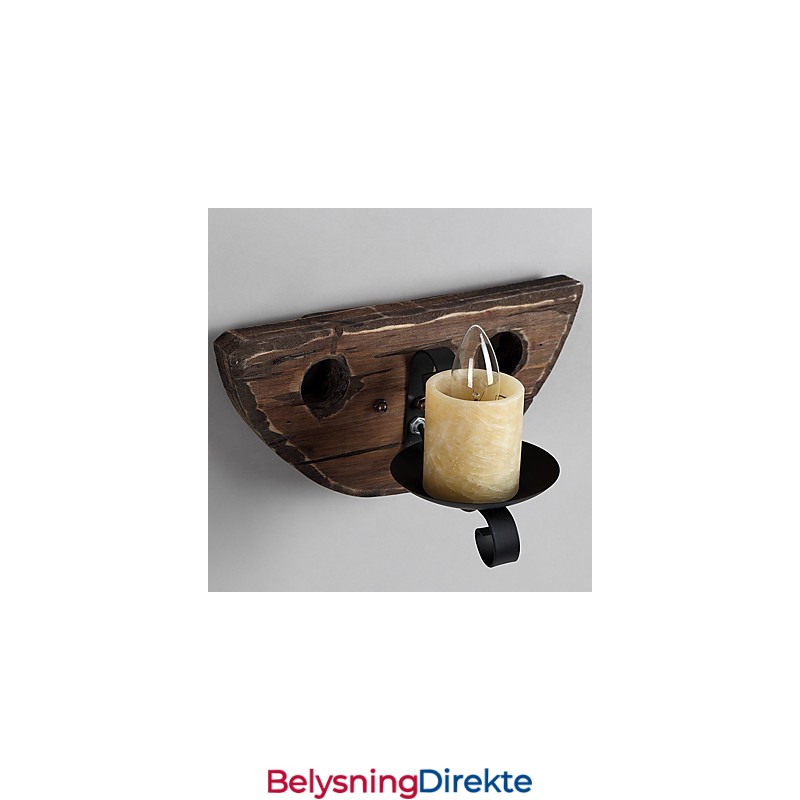 Rustikk Hyttemalingsfunksjon For Mini-Stil Opplyst Vegglampe I Vegg