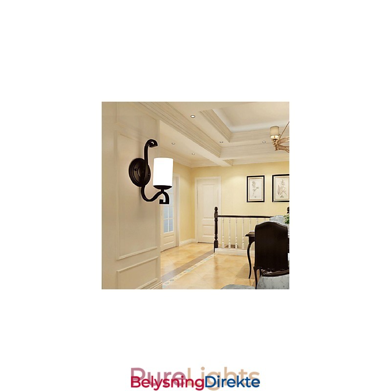 Moderne Samtidsmaleri For Omgivelseslys Vegglampe Med Vegglampe