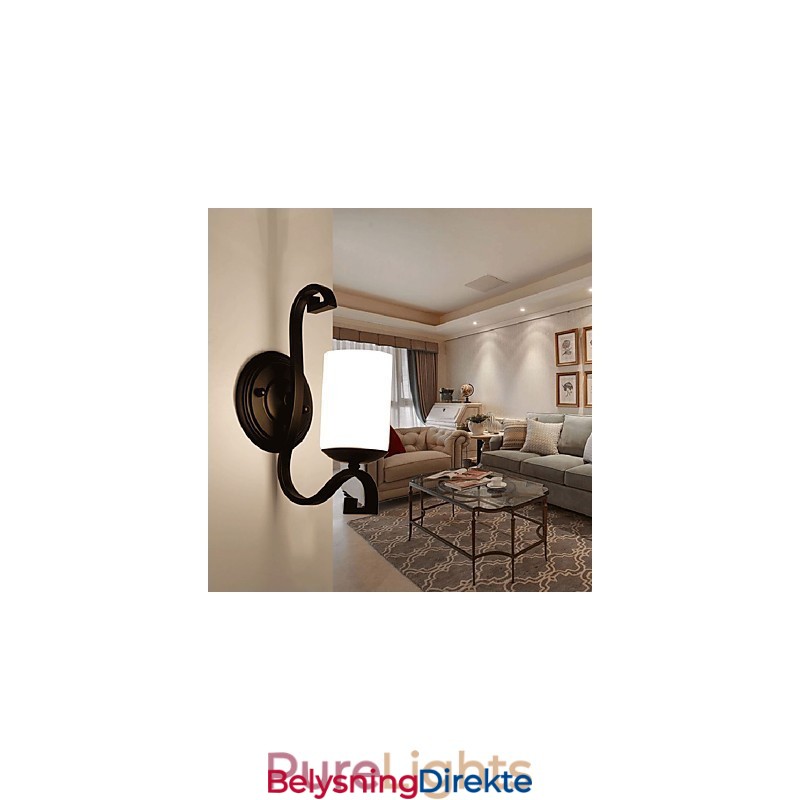 Moderne Samtidsmaleri For Omgivelseslys Vegglampe Med Vegglampe