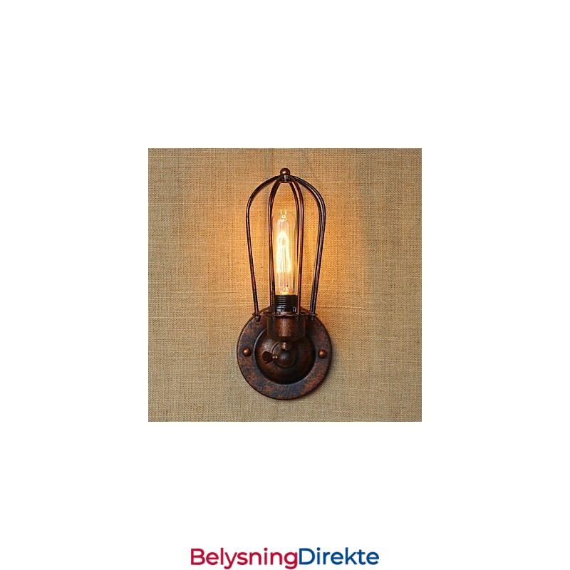 Enkel Vintage Landlig Retro Galvanisert Funksjon For Mini-Stil Omgivende Lys Vegglampetter