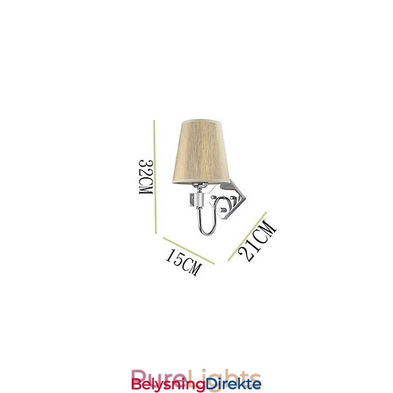 Moderne Samtids Galvanisert Opplyst Vegglampe Vegglampe