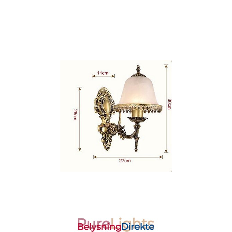 Vintage Galvanisert Downlight Vegglampe