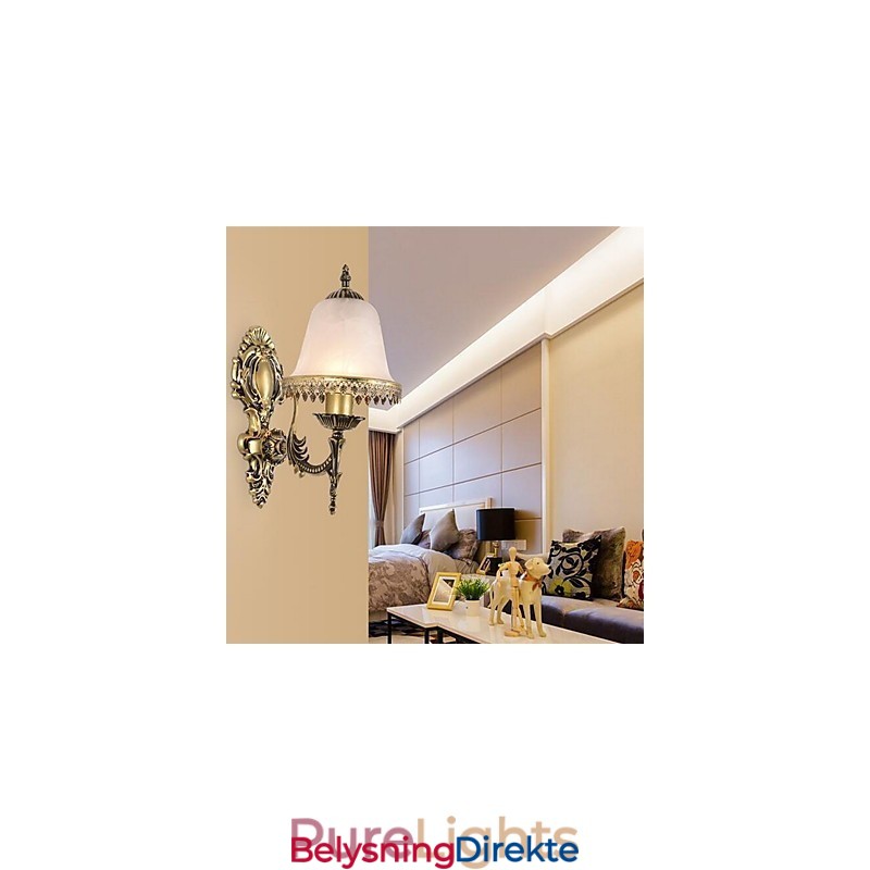 Vintage Galvanisert Downlight Vegglampe