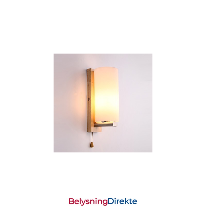 Nyhet Landlig Funksjon For Mini-Stil Øyebeskyttelse Omgivelseslys Vegglampe Vegglampe Tømmertre Nattbordslampe Til Soverom