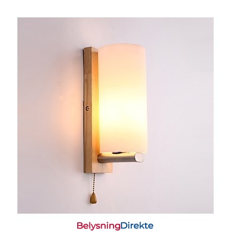 Nyhet Landlig Funksjon For Mini-Stil Øyebeskyttelse Omgivelseslys Vegglampe Vegglampe Tømmertre Nattbordslampe Til Soverom