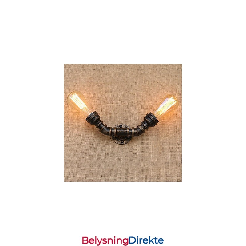 Nostalgi Enkel Vannrør Dekorativ Liten Vegglampe Vegglampe