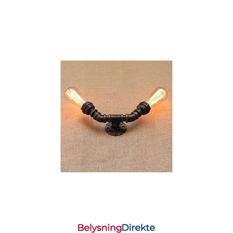 Nostalgi Enkel Vannrør Dekorativ Liten Vegglampe Vegglampe