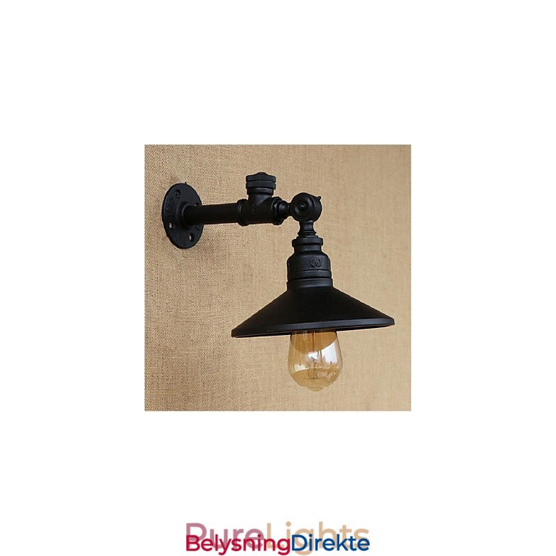 Rustikk Hyttemaling For Omgivelseslys Vegglampe Med Vegglampe
