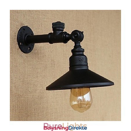 Rustikk Hyttemaling For Omgivelseslys Vegglampe Med Vegglampe