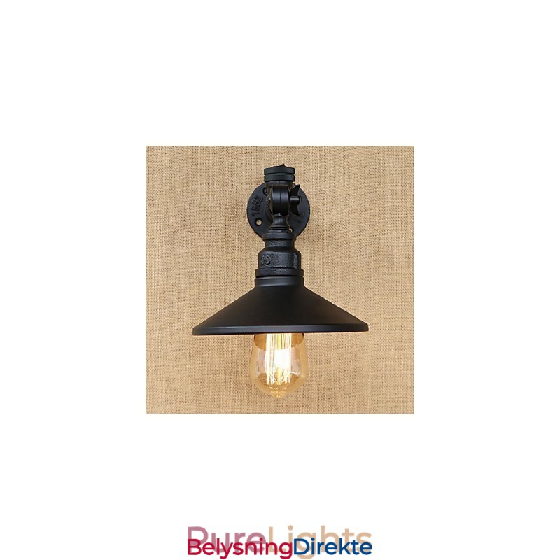 Rustikk Hyttemaling For Omgivelseslys Vegglampe Med Vegglampe