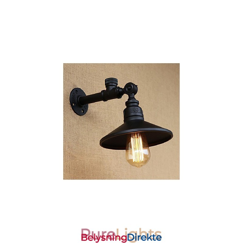 Rustikk Hyttemaling For Omgivelseslys Vegglampe Med Vegglampe