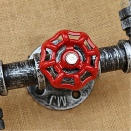 Rustikk Lodge Messingdetaljer For Omgivelseslys Vegglampe Vegglampe Amber