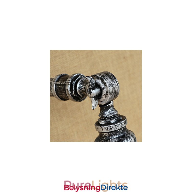 Industriell Stil Nordisk Vannrørsvegglampe Vegglampe Sølv