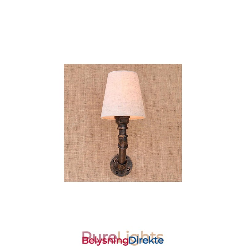 Rustikk Lodge Messingdetalj For Omgivelseslys Vegglampe Vegglampe