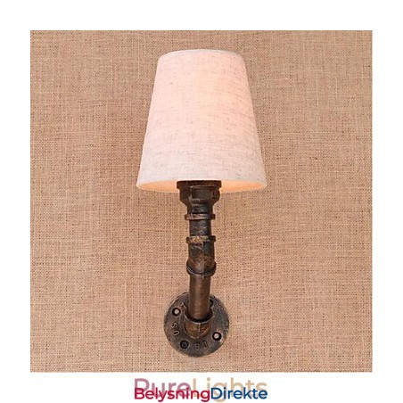 Rustikk Lodge Messingdetalj For Omgivelseslys Vegglampe Vegglampe