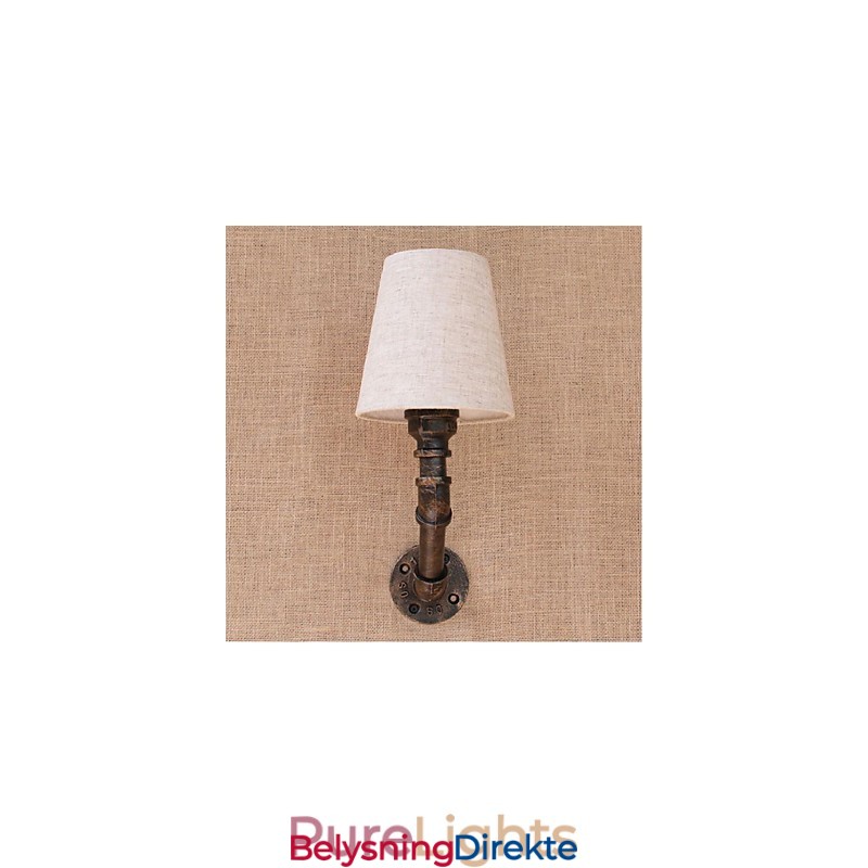 Rustikk Lodge Messingdetalj For Omgivelseslys Vegglampe Vegglampe